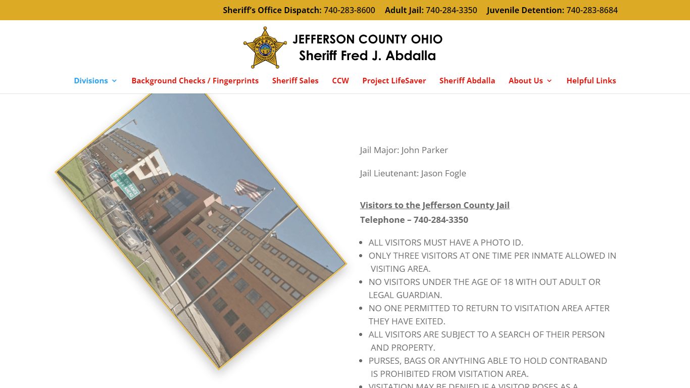 Jail Administration | Jefferson County Sheriffs Office